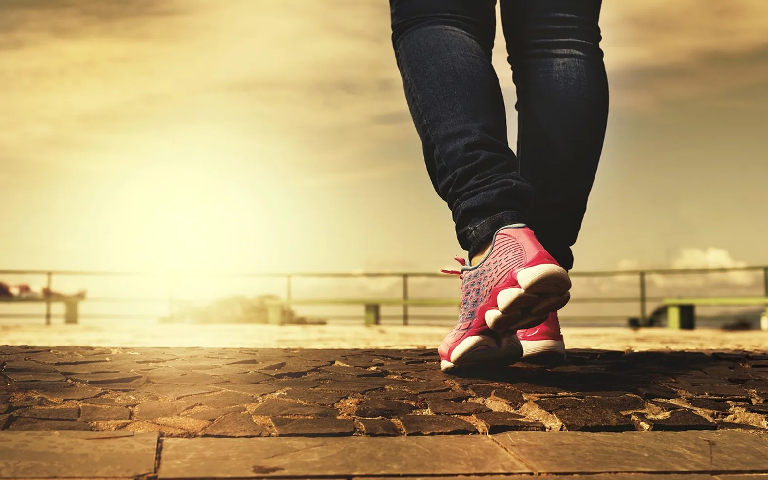Legs, shoes and walking